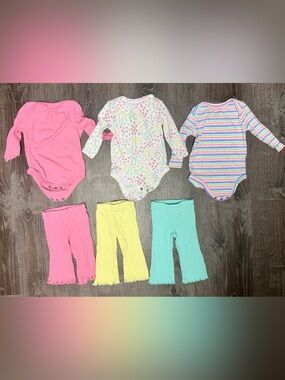6 Garanimals Ribbed bodysuits & pants
